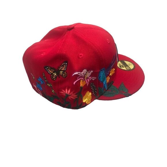 New Era San Francisco 49ers Bloom 59FIFTY Fitted Hat Cap size 7 5/8 - Picture 2 of 4